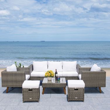 Presla 6 Piece Living Set In Grey