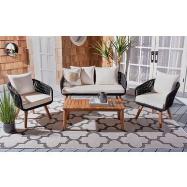 Prester 4 Piece Living Set in Beige