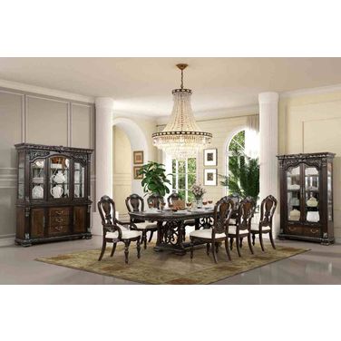 Promenade Dining Room Set In Dark Brown