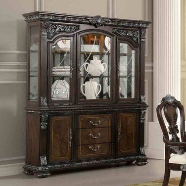 Promenade Hutch And Buffet In Dark Brown