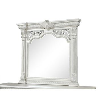 Promenade Mirror In Wire Brushed White