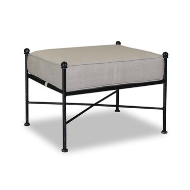 Provence Ottoman in Canvas Flax