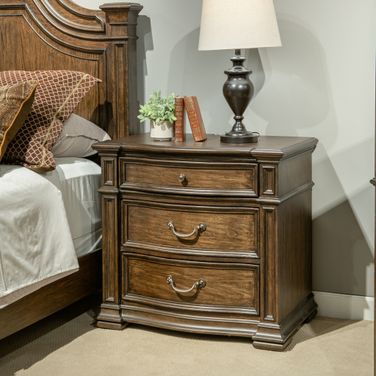 Provence Park Bedside Chest with Charging Station In Chateau