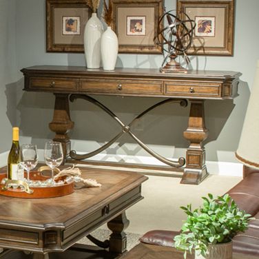 Provence Park Sofa Table In Chateau