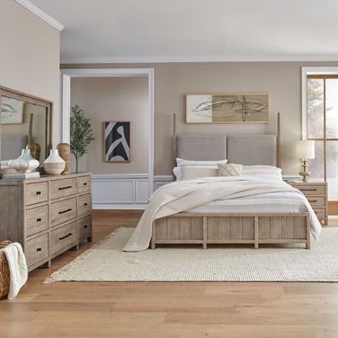 Proximity Place Poster Bedroom Set In Barley Buff