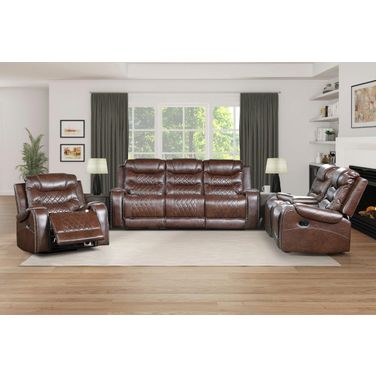 Putnam Brown Double Reclining Living Room Set