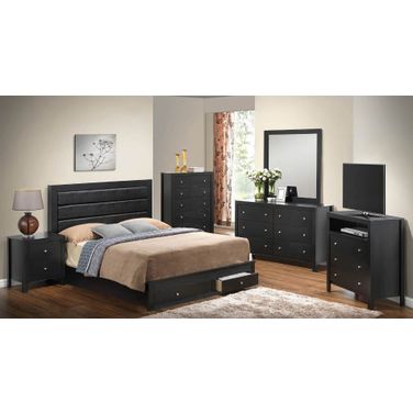 Glory Furniture G2450C Storage Bedroom Set in Black
