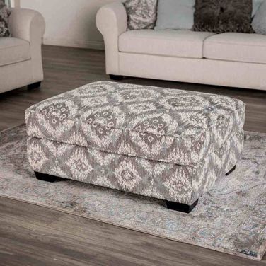 Queensbury Ottoman In White