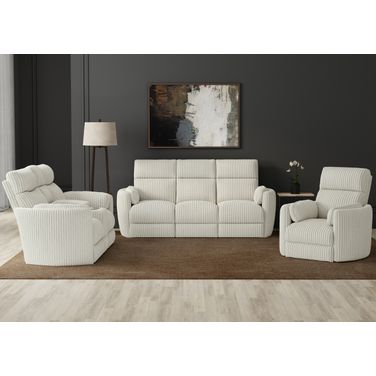 Radius Mega Ivory Power Reclining Living Room Set