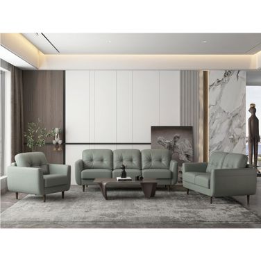 Radwan Living Room Set In Pesto Green