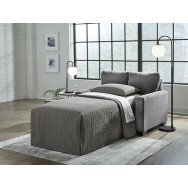 Rannis Twin Sofa Sleeper In Pewter