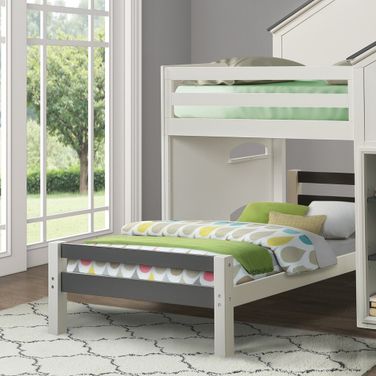 Ratana Twin Bed In Gray and White