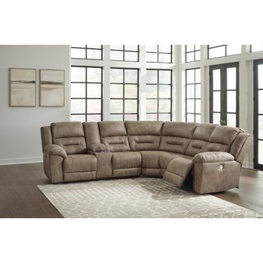 Ravenel 3-Piece Power Reclining Sectional In Fossil