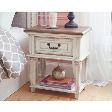 Realyn Two Tone 1 Drawer Nightstand