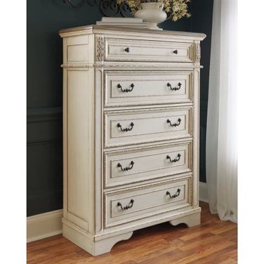 Realyn Two Tone 5 Drawer Chest