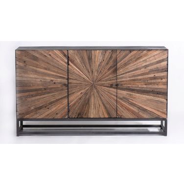 Reclaimed Astral Plains 3 Door Accent Cabinet In Natural