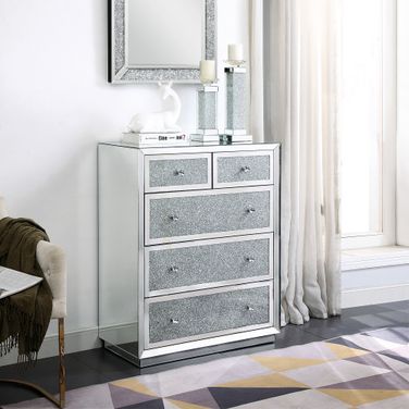 Rekha 5 Drawer Console Table In Medium Color