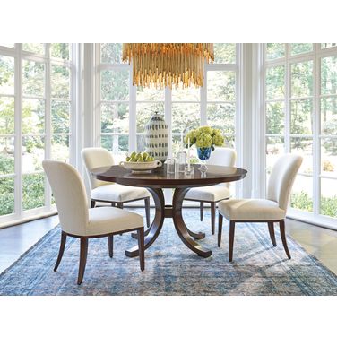 Rendezvous Warwick Round Dining Round Set In Brown