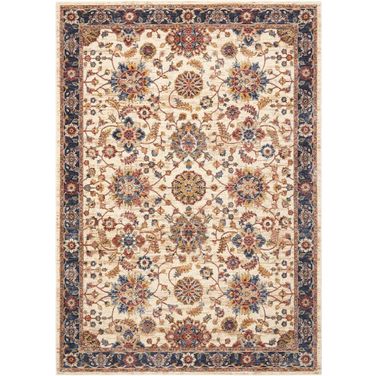 Reseda 5'3" x 7'6" Area Rug In Cream and Beige
