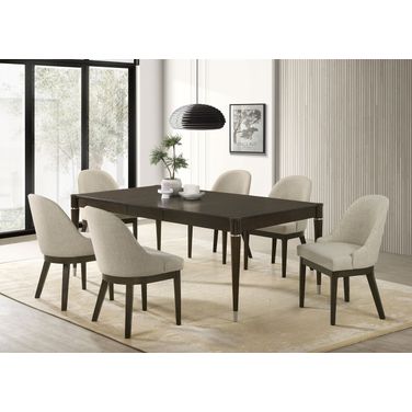 Reseda Extension Leaf Dining Room Set In Ash Brown