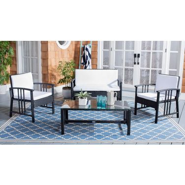 Reslor 4 Piece Living Set In Black and White