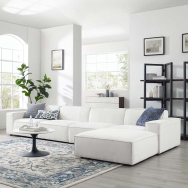 Restore 5-Piece Sectional Sofa In White EEI-4115-WHI