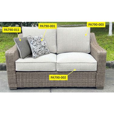 Revare Beach Pillow In Beige