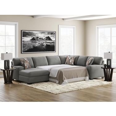 Revenna 3-Piece LAF Sleeper Sectional with Chaise In Greystone