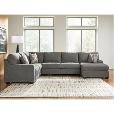 Revenna 3-Piece RAF Sectional with Chaise In Greystone