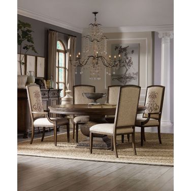 Rhapsody Medium Wood 72'' Round Dining Room Set