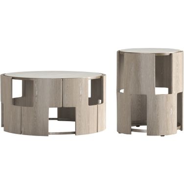 Rhodes Occasional Table Set In Weathered White