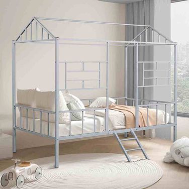 Rhonda Twin Loft Bed In Silver
