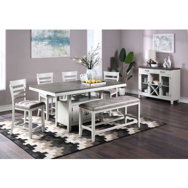 Richland Brown Counter Height Dining Room Set