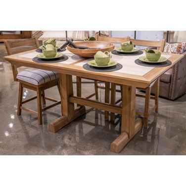 Ridgester Rectangular Counter Height Dining Table In Light Brown