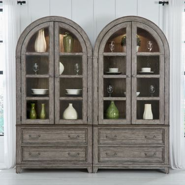 River Place Bunching Curio Set In Gray