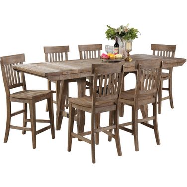Riverdale Counter Height 7 Piece Set In Brown