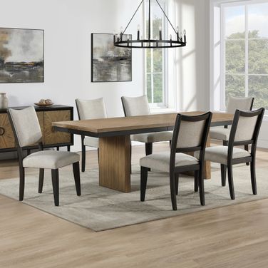 Roatan Rectangular Dining Room Set In Brown