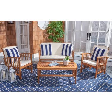 Rocklin 4 Piece Outdoor Set In Beige