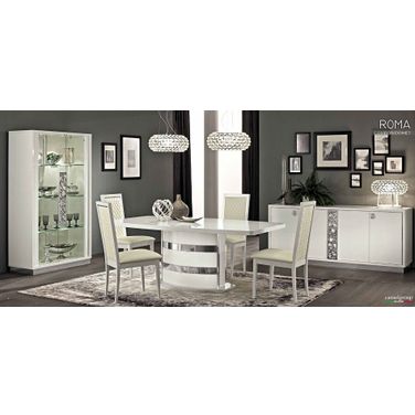 Roma Dining Room Set (White)
