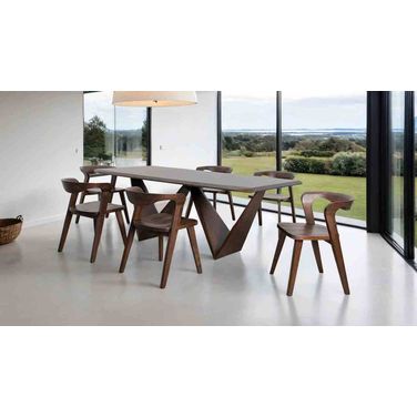 Romont Dining Room Set In Rich Walnut