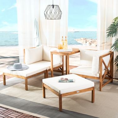 Ronson 5 Piece Sectional Set In Beige and Natural