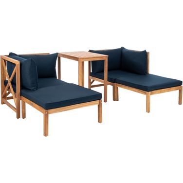Ronson 5 Piece Sectional Set In Navy