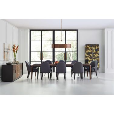 Room For More Rich Walnut And Dark Chocolate Extendable Dining Room Set