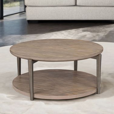 Roros Round Cocktail Table In Natural
