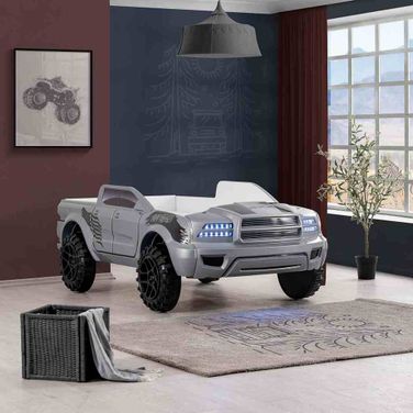 Roverton Truck Twin Bed In Gray
