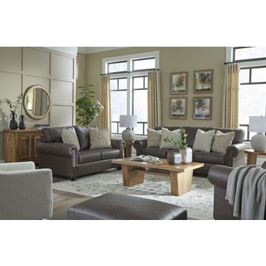 Roxmere Living Room Set In Umber