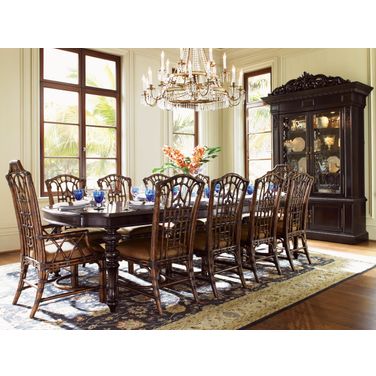 Royal Kahala Islands Edge Rectangular Extendable Dining Room Set