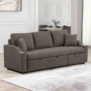 Royden Sleeper Sofa with Cupholder In Gray