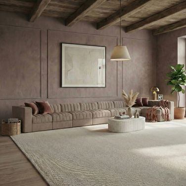 Rummi Velvet Performance Fabric Upholstered 8-Piece Modular Sectional In Taupe