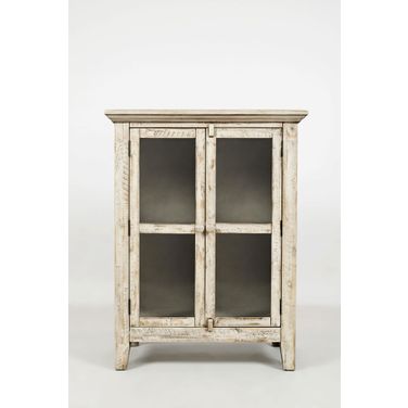 Rustic Shores 32 Inch 2 Door Accent Cabinet In Cream